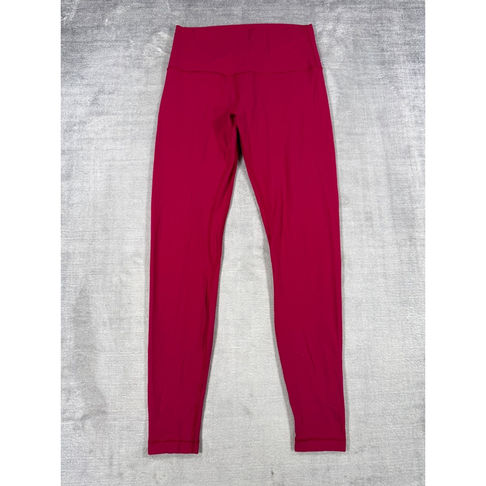 Lululemon Align Leggings Womens 8 Berry Pink High Rise Nulu Yoga Pants 28 Inseam